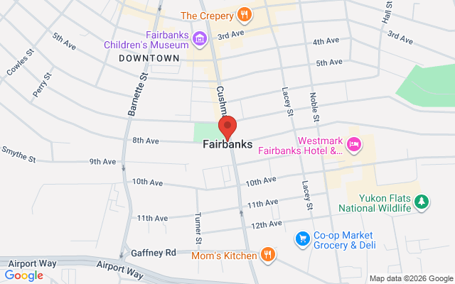Map of Fairbanks North