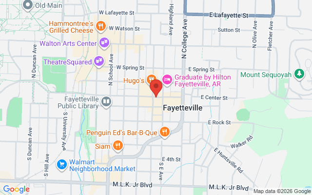 Map of Fayetteville Hub