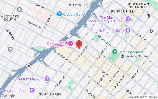 Map of LA Financial District