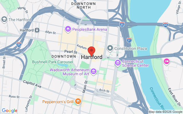 Map of Hartford Main St