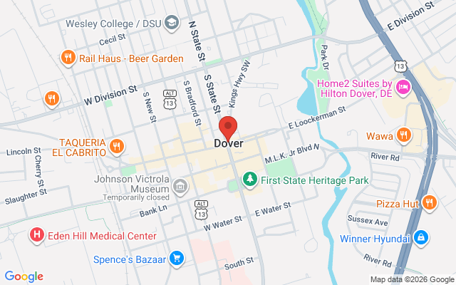Map of Dover Capitol