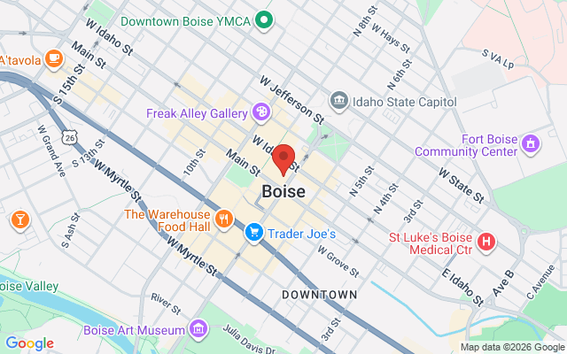 Map of Boise Capitol St