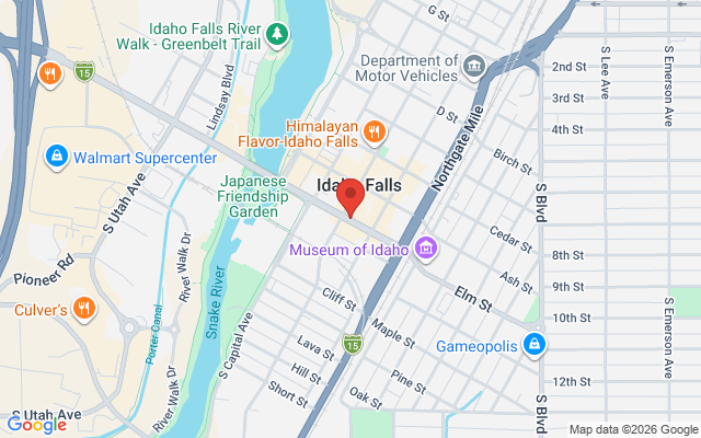 Map of Idaho Falls Center