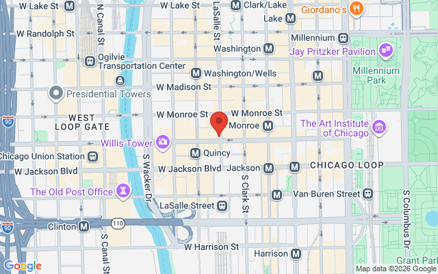 Map of Chicago LaSalle
