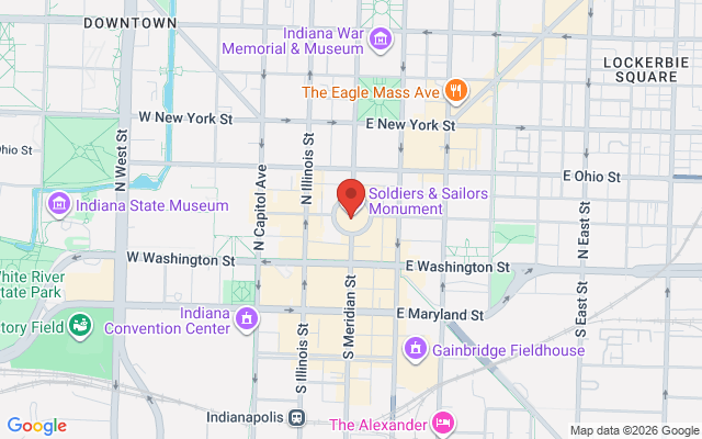 Map of Indianapolis Monument