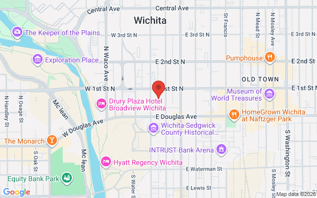 Map of Wichita Douglas