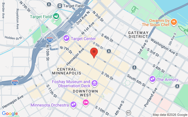 Map of Minneapolis Nicollet