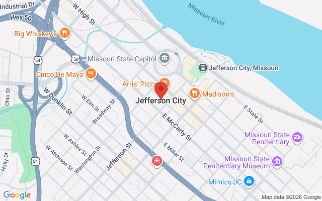 Map of Jefferson City Main