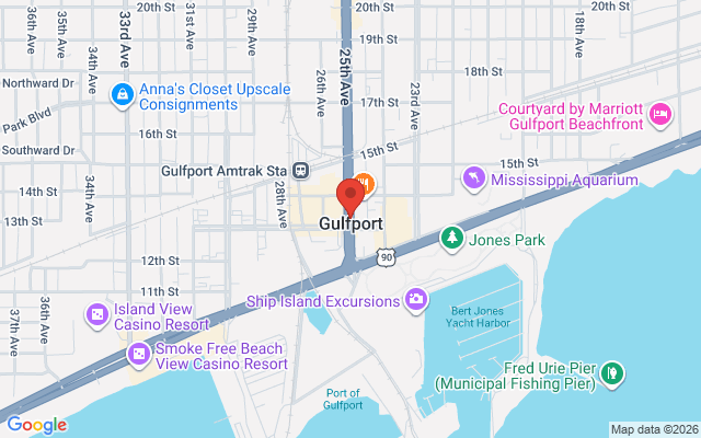 Map of Gulfport Hub