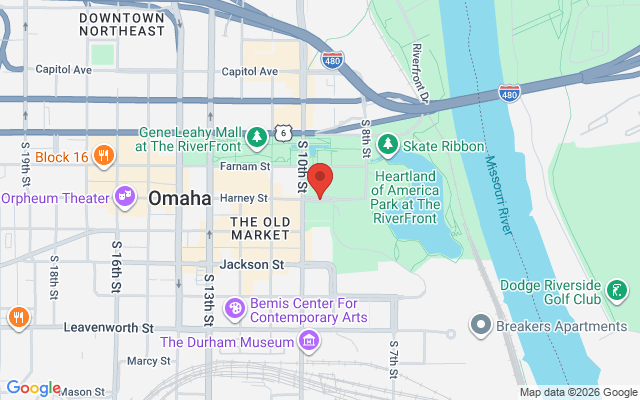 Map of Omaha Old Market