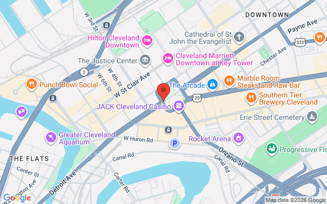 Map of Cleveland Public Sq