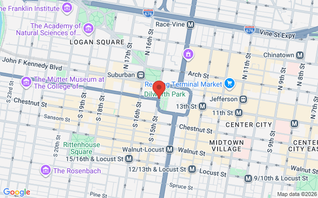 Map of Philadelphia Center City