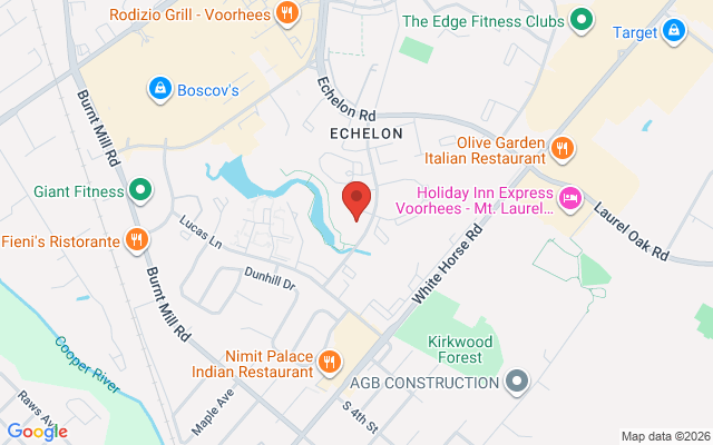 Map of Voorhees Town Center