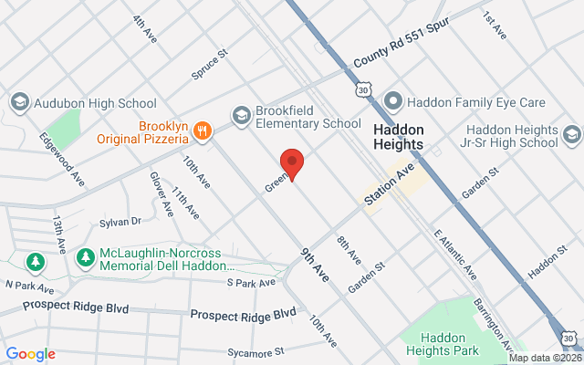 Map of Haddon Heights Station