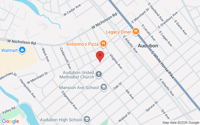 Map of Audubon Black Horse Pike