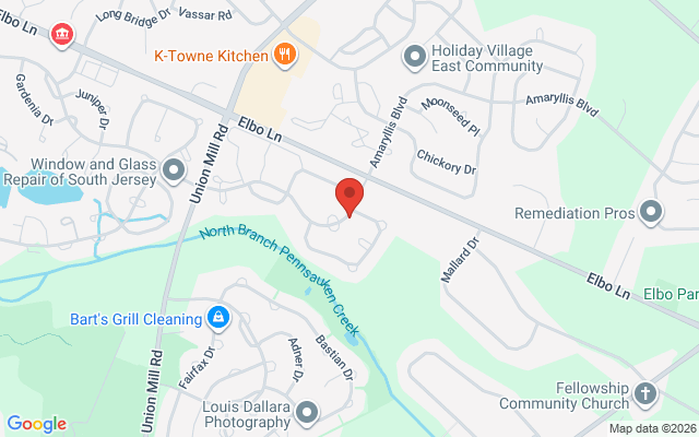 Map of Mount Laurel Horizon