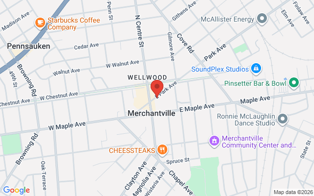 Map of Merchantville Center