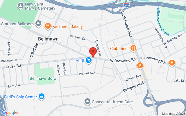 Map of Bellmawr Parkway