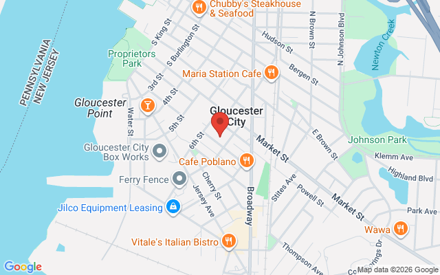 Map of Gloucester City Waterfront