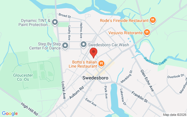 Map of Swedesboro Center