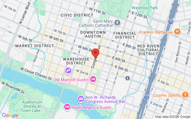 Map of Austin Congress
