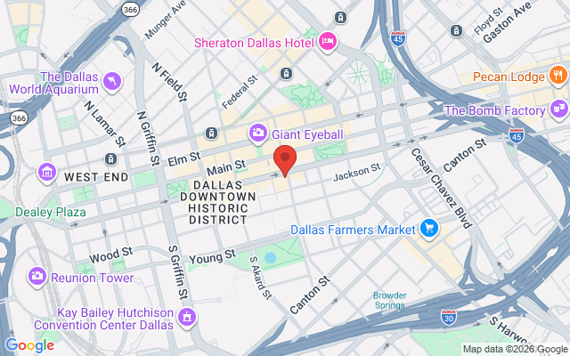 Map of Dallas Financial Center