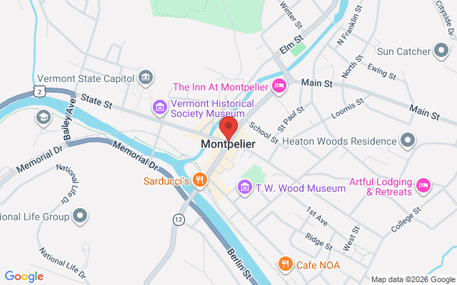 Map of Montpelier State St