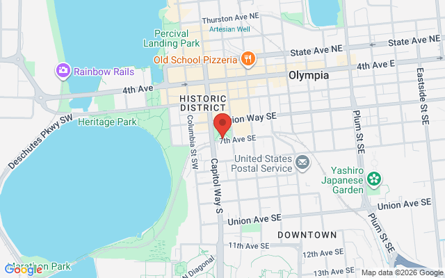 Map of Olympia Capitol Way