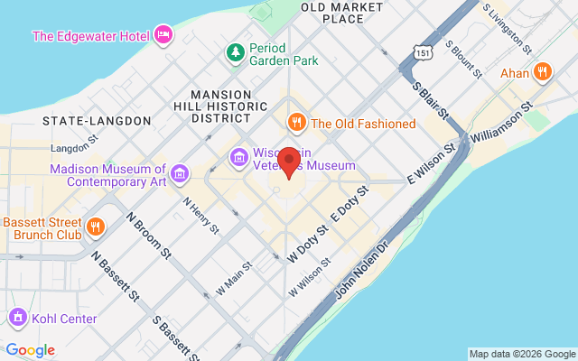 Map of Madison Capitol